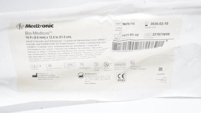 Medtronic 96570-115 Bio-Medicus Adult Cannula And Introducer, 15Fr x 12.5inch